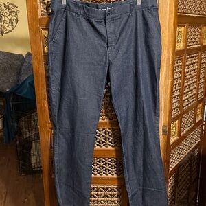 Lee Dark Blue Straight Leg Pants